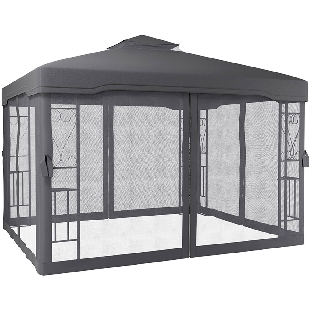 Living and Home 3.6 x 3m Vented Shade Roof Garden Gazebo Image 4