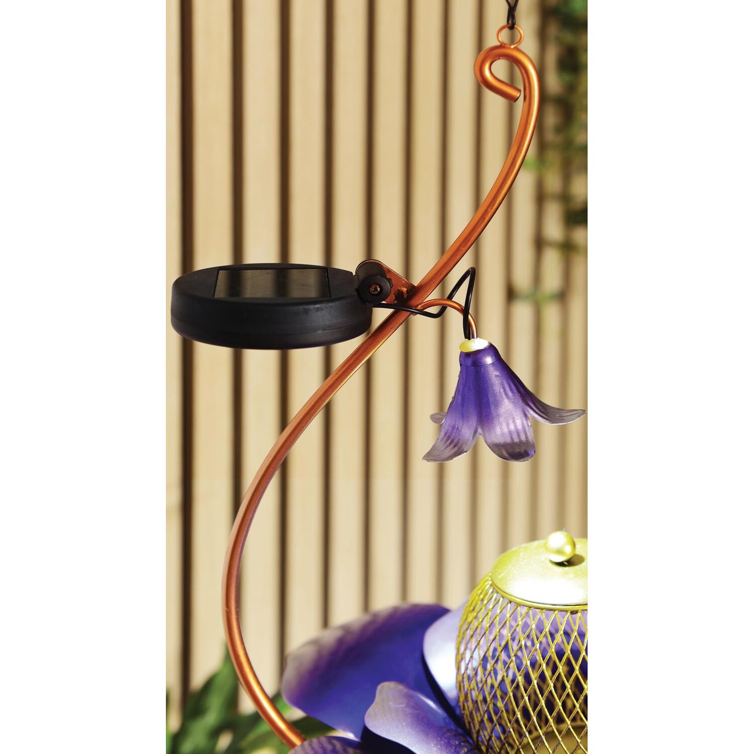 Solar Hanging Flower Birdfeeder Image 4