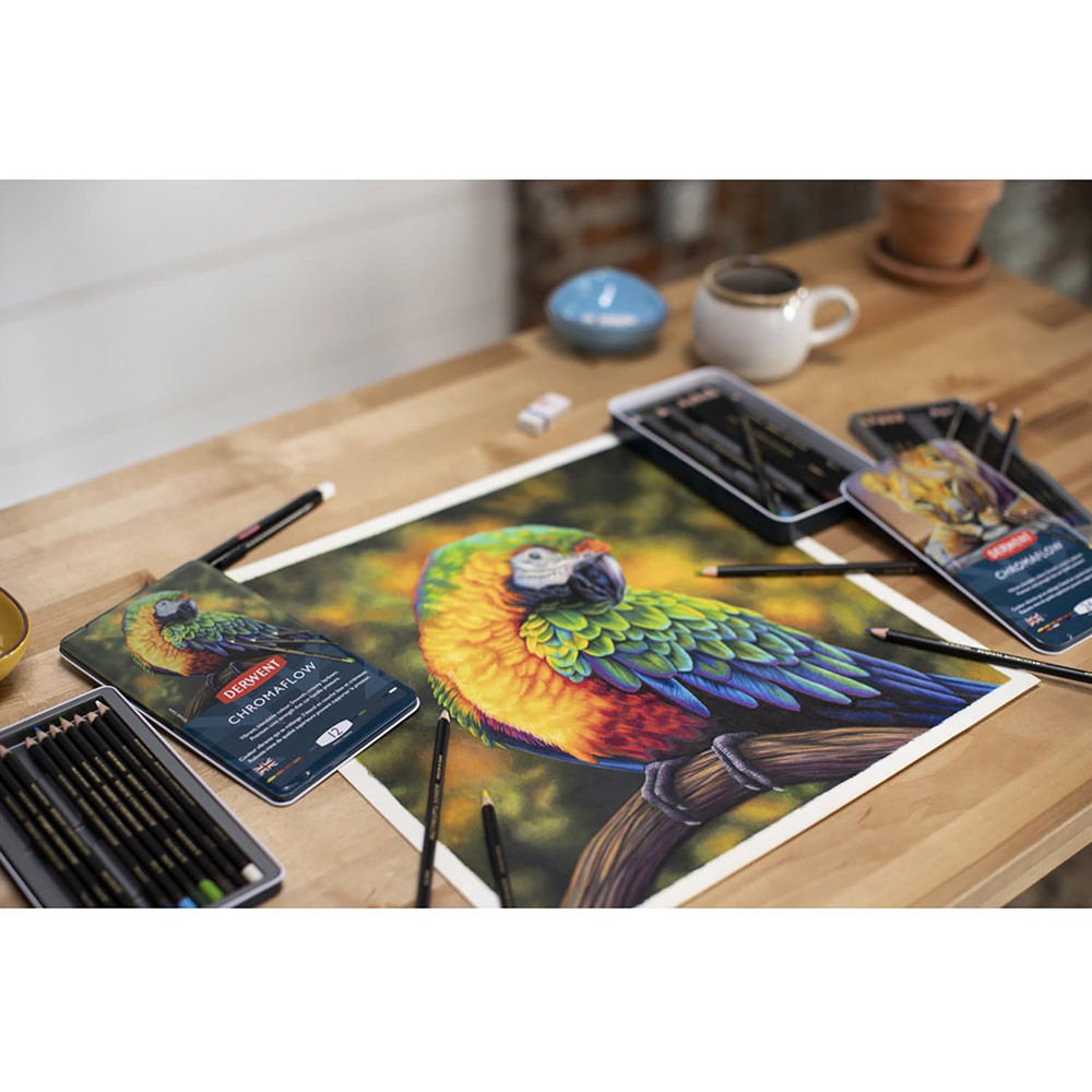 Derwent Chromaflow Pencils Tin - 24 Image 6