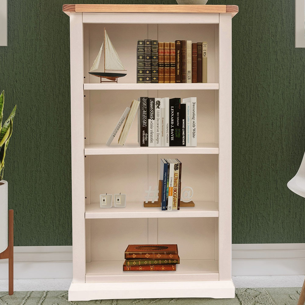 Castelli 4 Shelf Off White Bookcase Image 1
