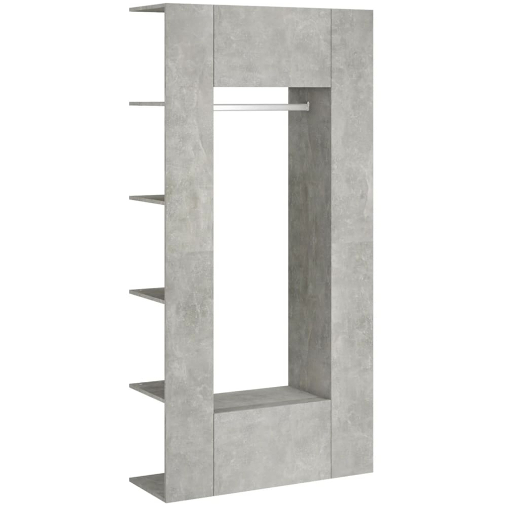 vidaXL Concrete Grey Hallway Cabinet Set of 2 Image 2
