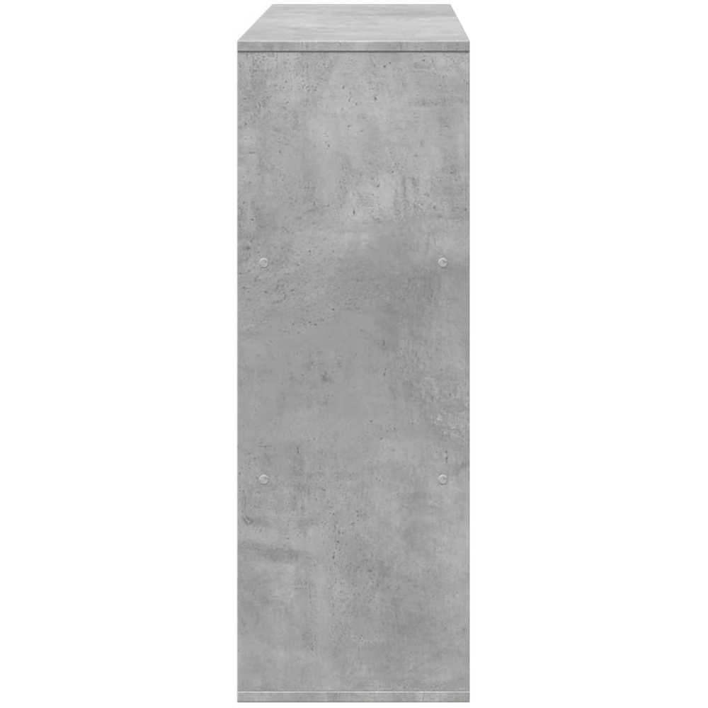 vidaXL 6 Shelf Concrete Grey Bookcase Image 5
