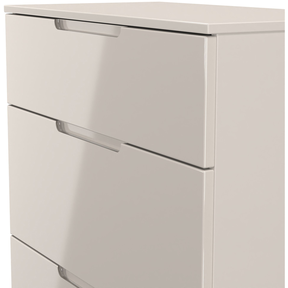 Crowndale Milan 3 Drawer Kashmir Gloss and Kashmir Deep Chest of Drawers Ready Assembled Image 4