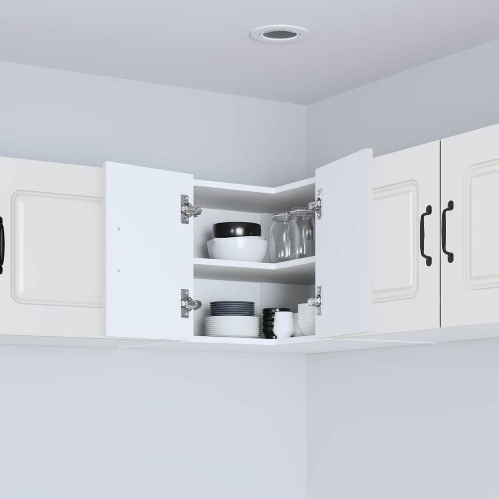 vidaXL Kalmar 2 Door White Wall Kitchen Cabinet Image 9