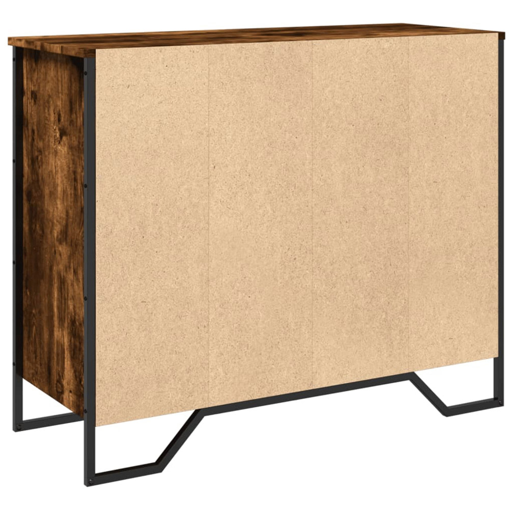 vidaXL 6 Shelf Smoked Oak Sideboard Image 6