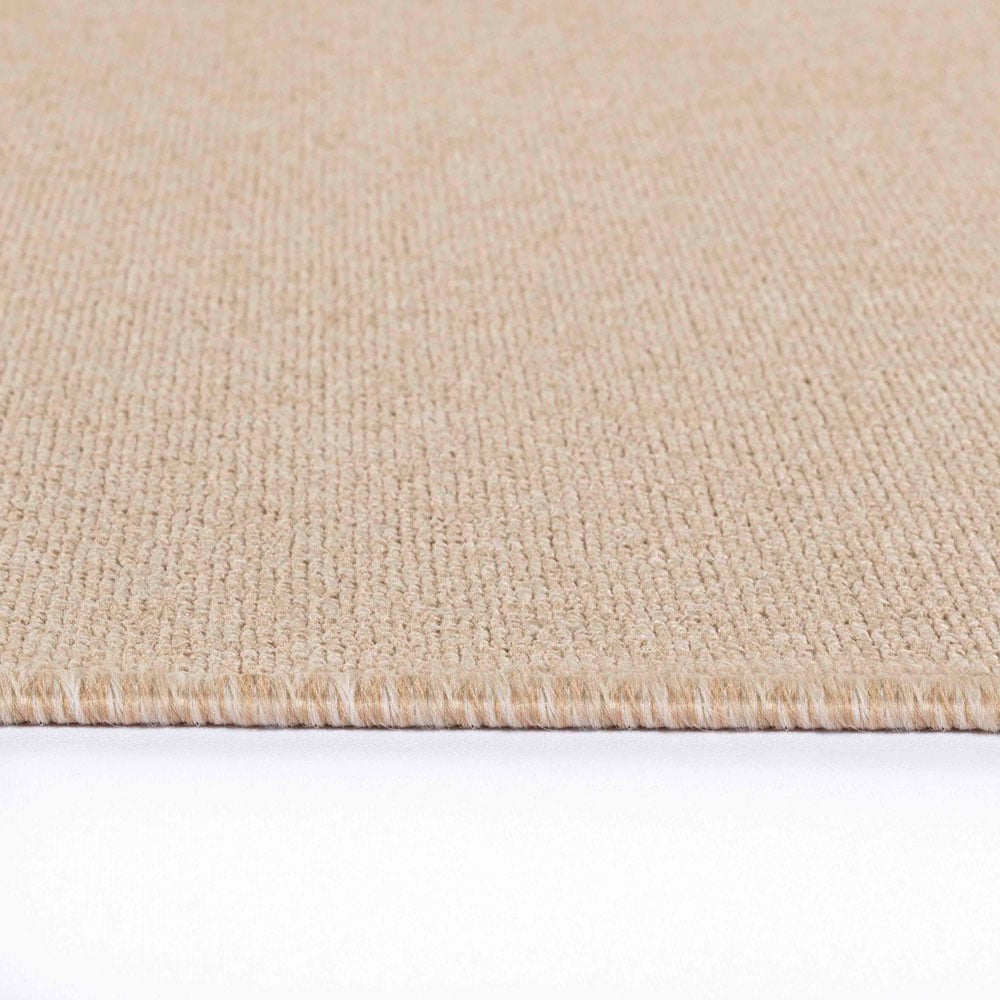 Desire Rugs Simple Light Beige Low Pile Felt Backing Tufted Rug 220 x 60cm Image 3