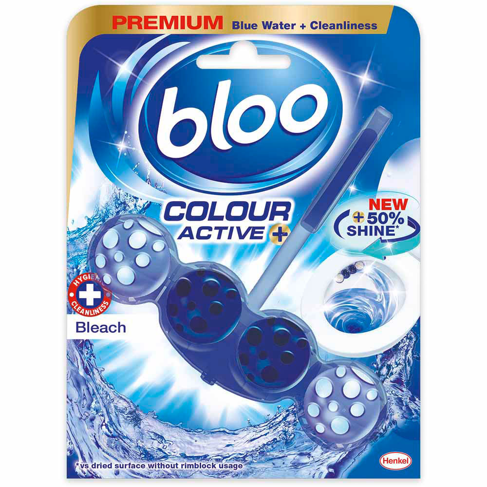 Bloo Colour Active Bleach Toilet Rim Block 50g Image 1