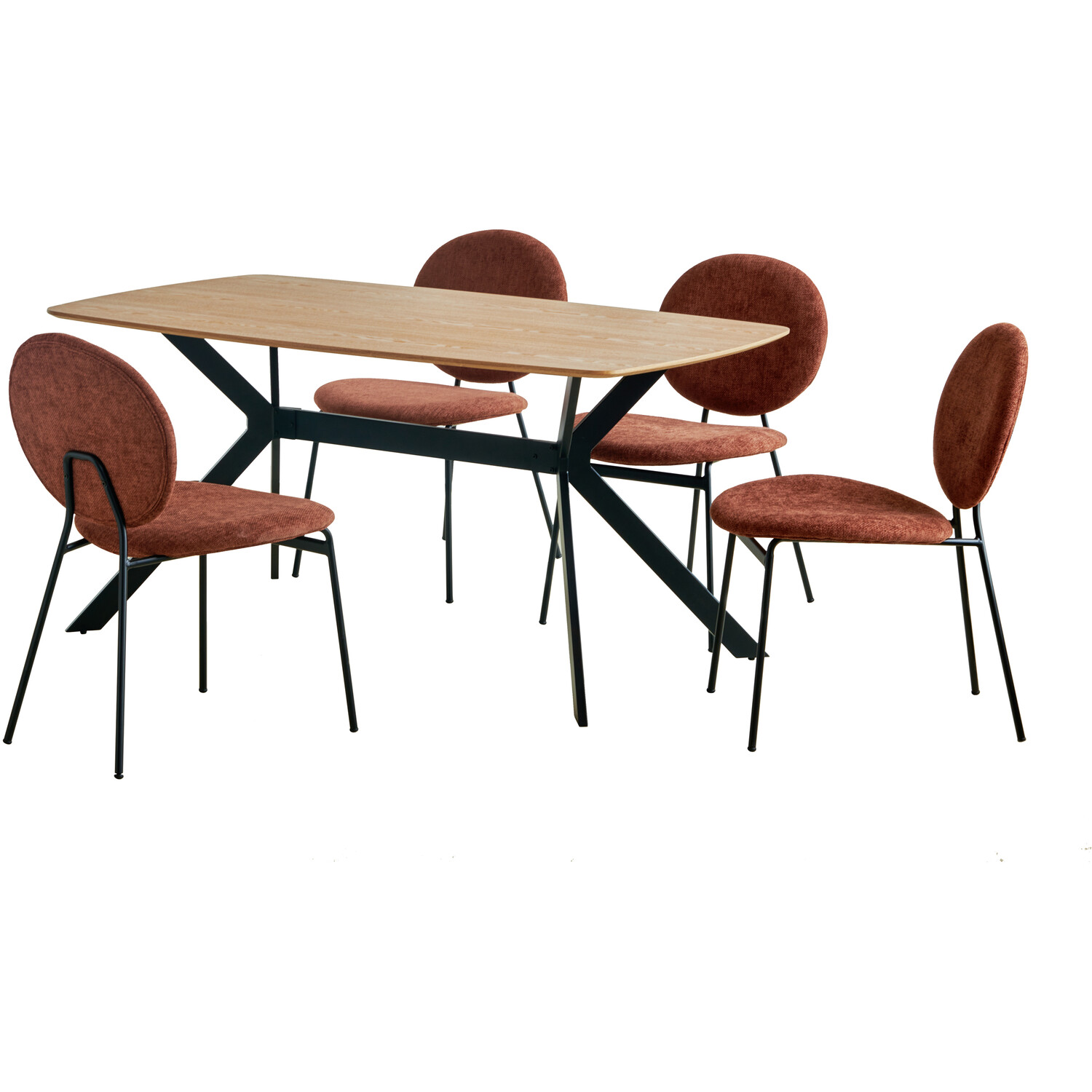 Maybury Rectangular Dining Table Natural Oak Image 6