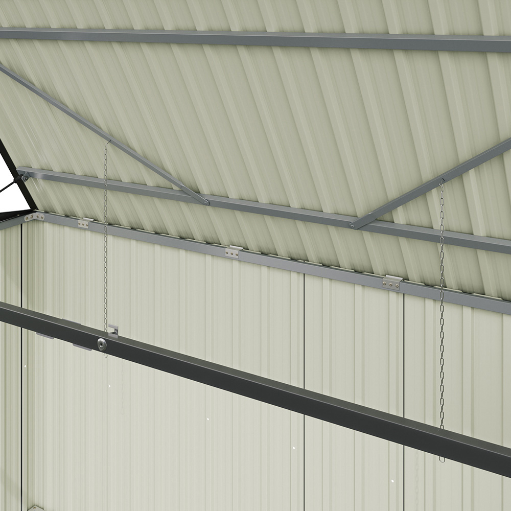 Living and Home 7.6 x 4.3ft Garden Trash Bin Storage Shed Image 3