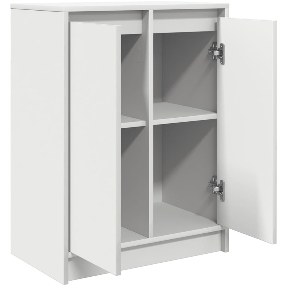 vidaXL 2 Door White Sideboard Image 5