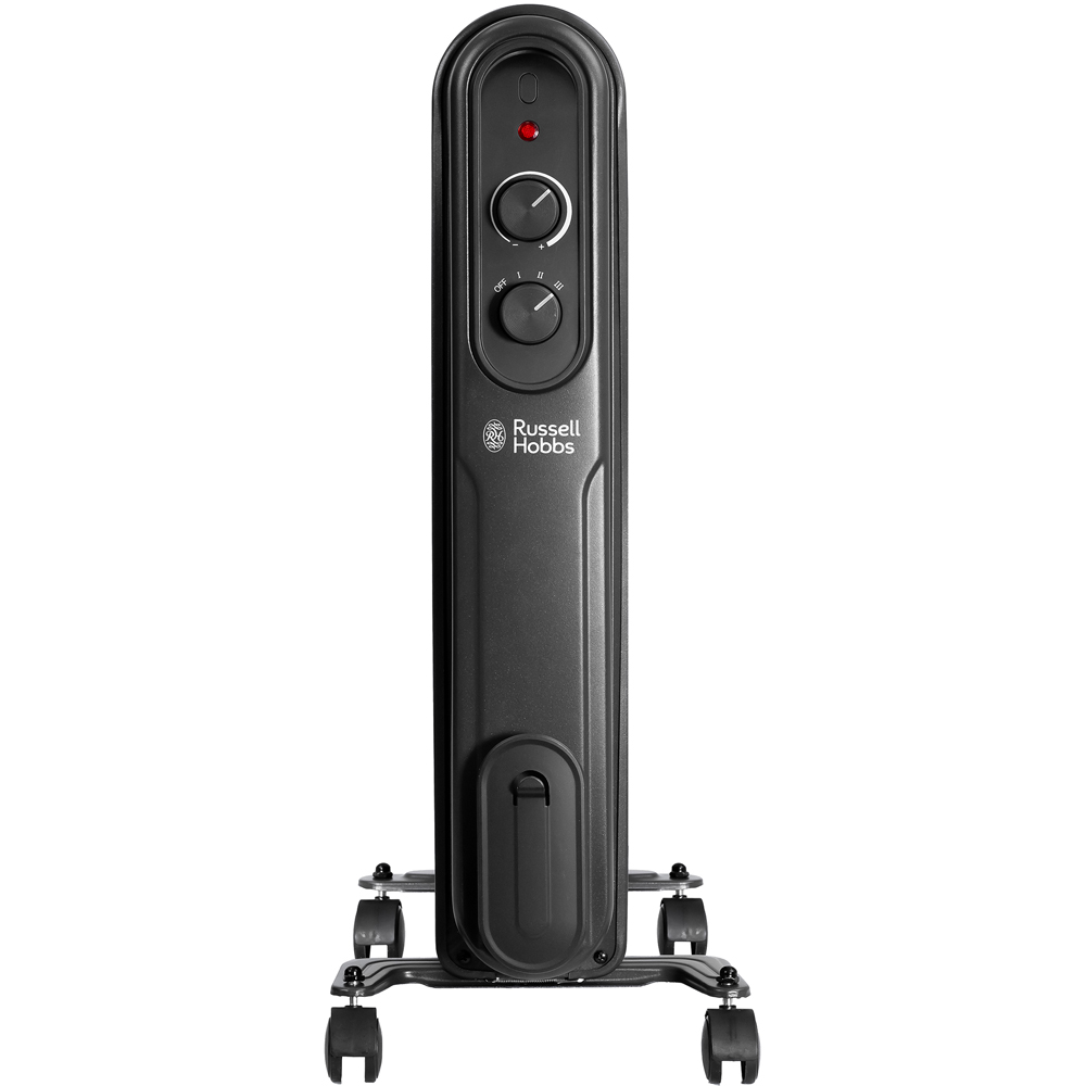 Russell Hobbs Matt Black 9-Fin Oil Filled Radiator 2000W Image 2