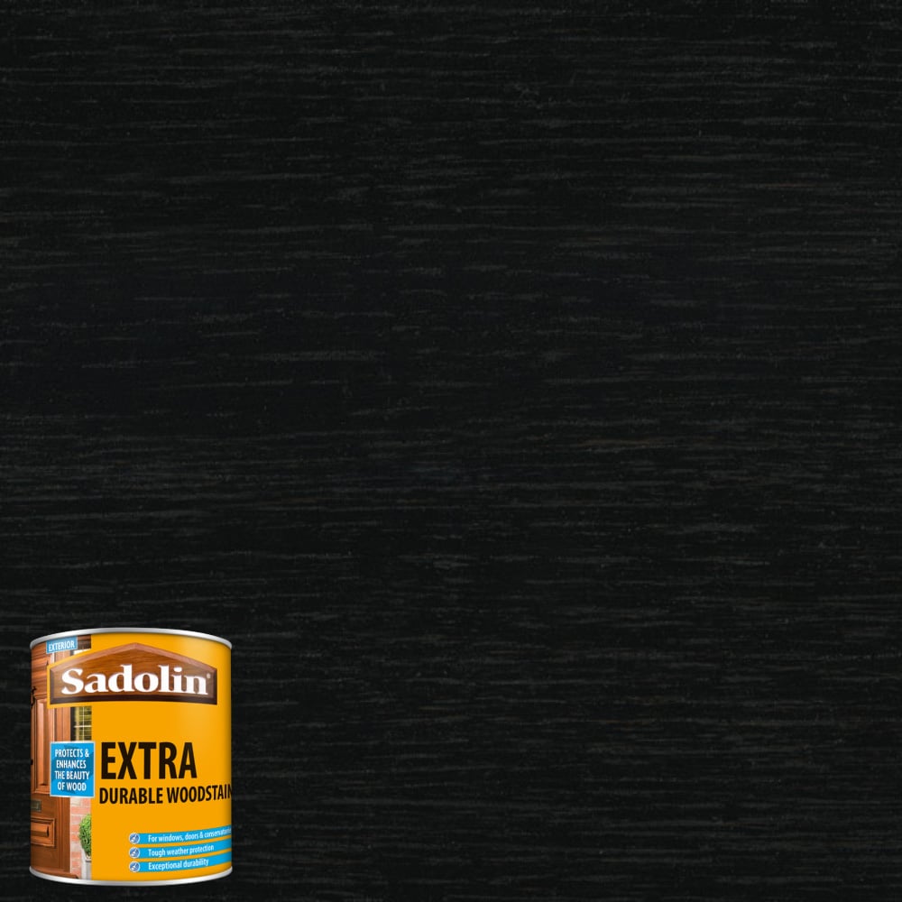 Sadolin Extra Ebony Exterior Woodstain 500ml Image 4