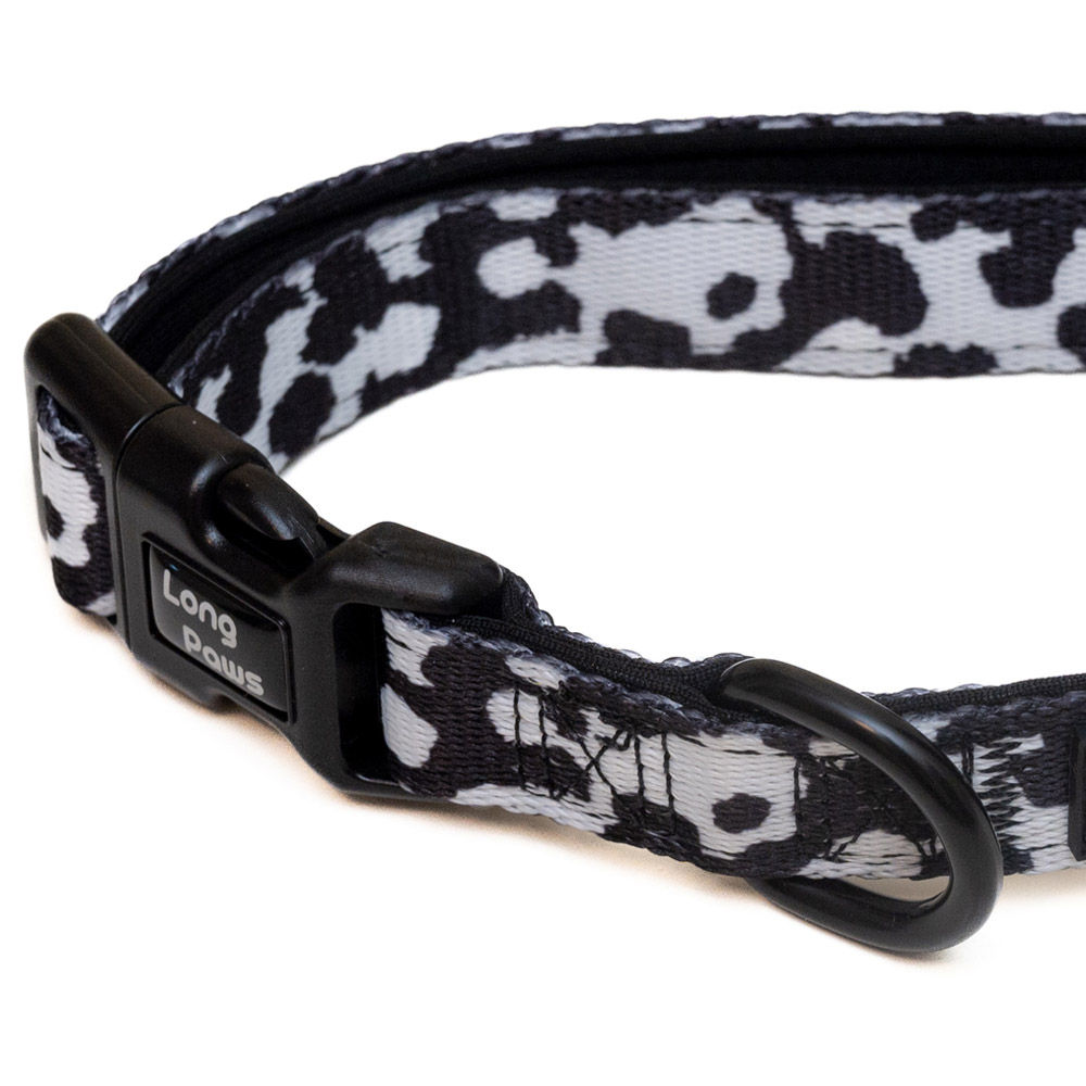 Long Paws Funk the Dog Large Cow Print Collar Image 3