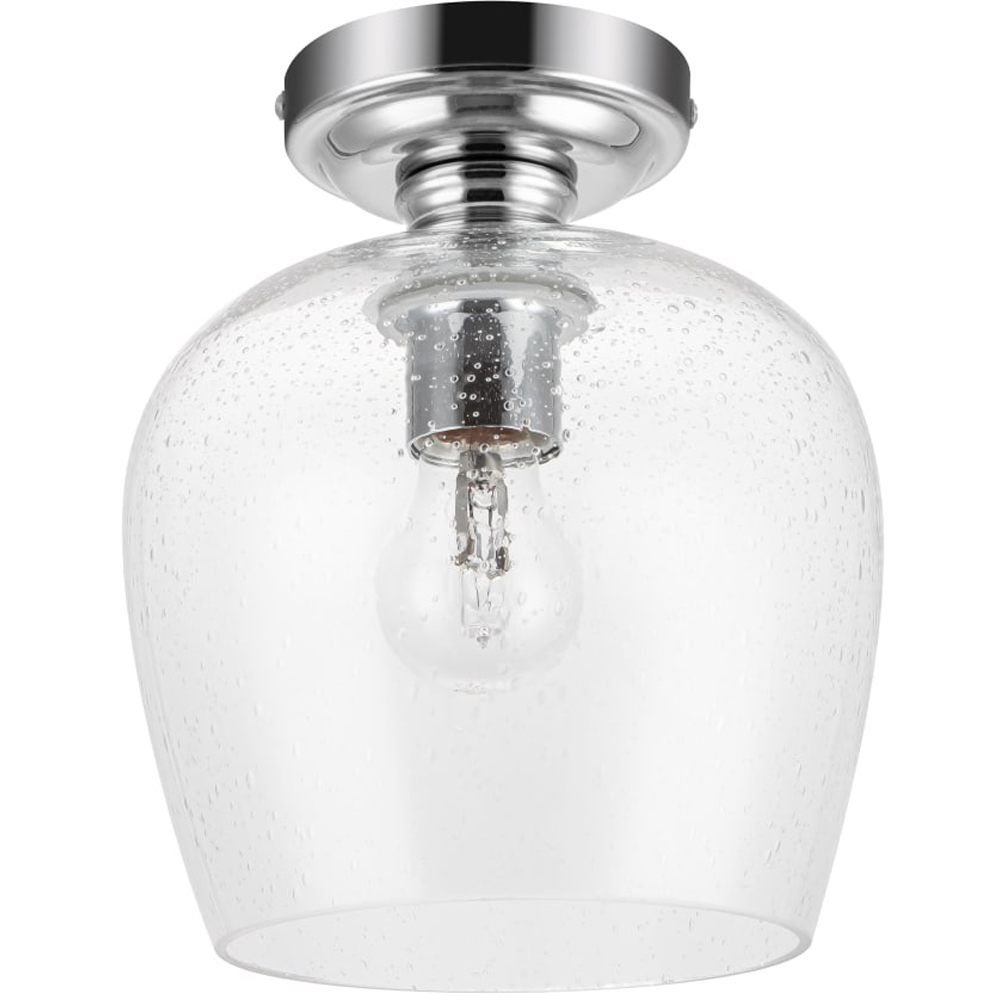 Cosylyte Buxton Chrome Bubble Glass Ceiling Light Image 1
