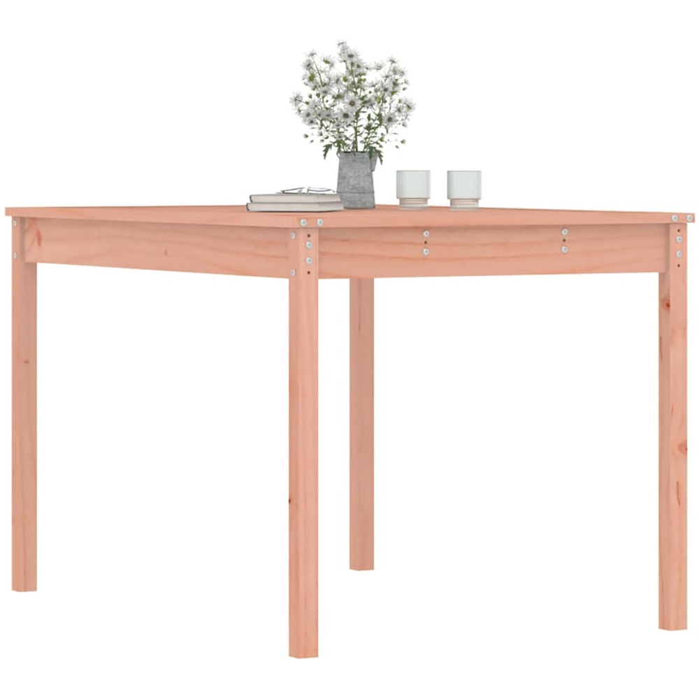 vidaXL 4 Seater Solid Douglas Wood Garden Dining Table Natural Image 3