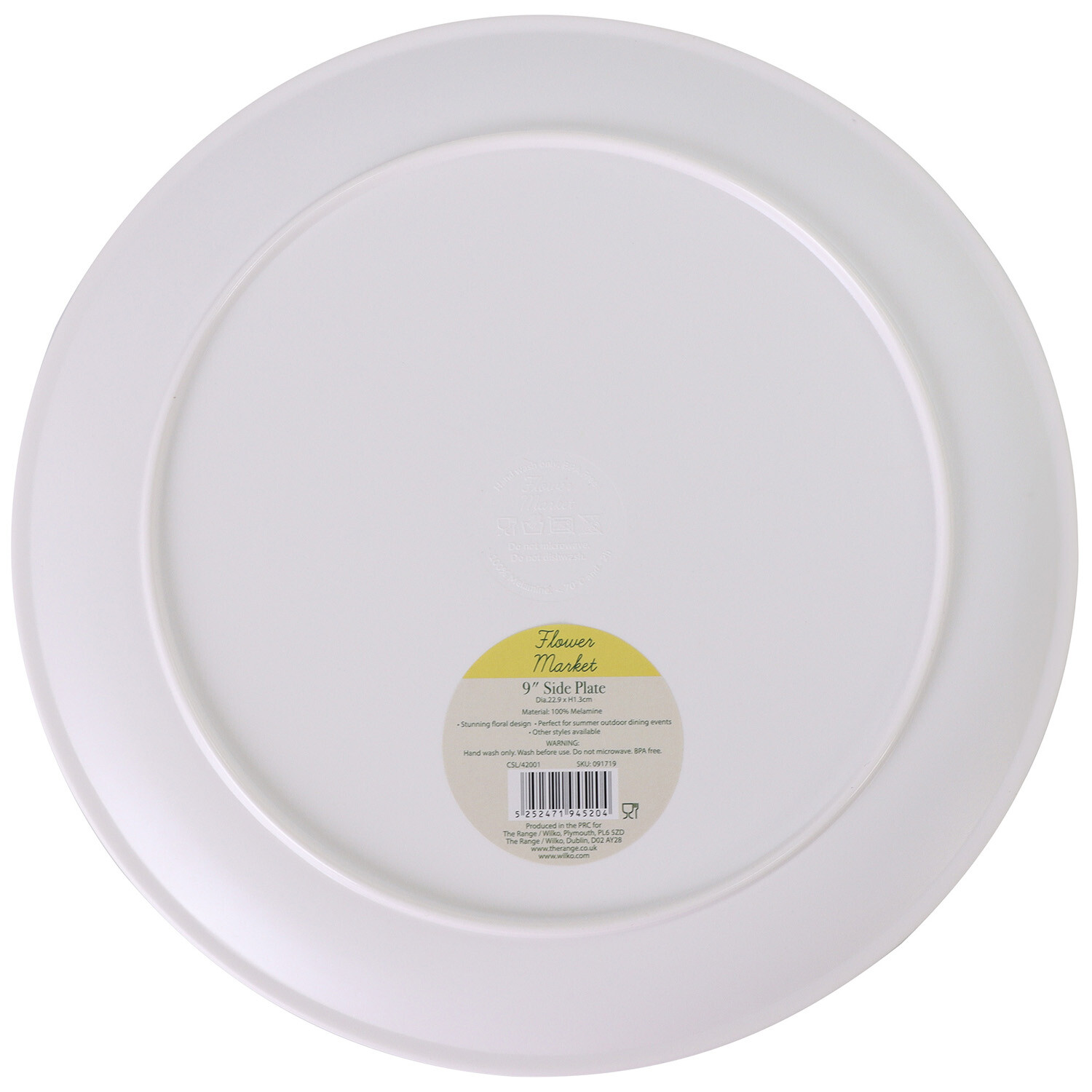 Flower Market Plate - White Image 3