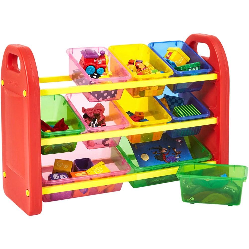 Liberty House Toys Kids 10 Bin Toy Organiser Unit Image 4