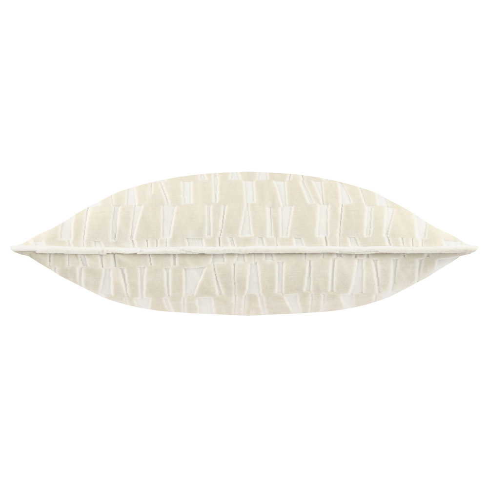 Paoletti Manhattan Ivory Velvet Cushion 50 x 50cm Image 3
