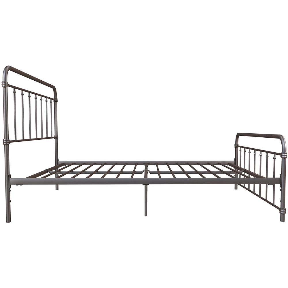 Dorel Wallace Double Bronze Metal Bed Frame with Headboard Image 4