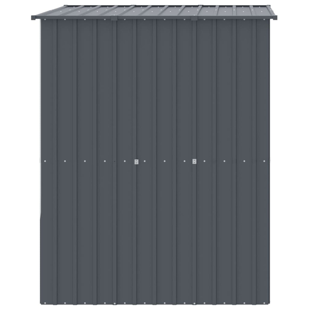 vidaXL Anthracite Galvanised Steel Dog House with Run 165 x 251 x 181cm Image 2
