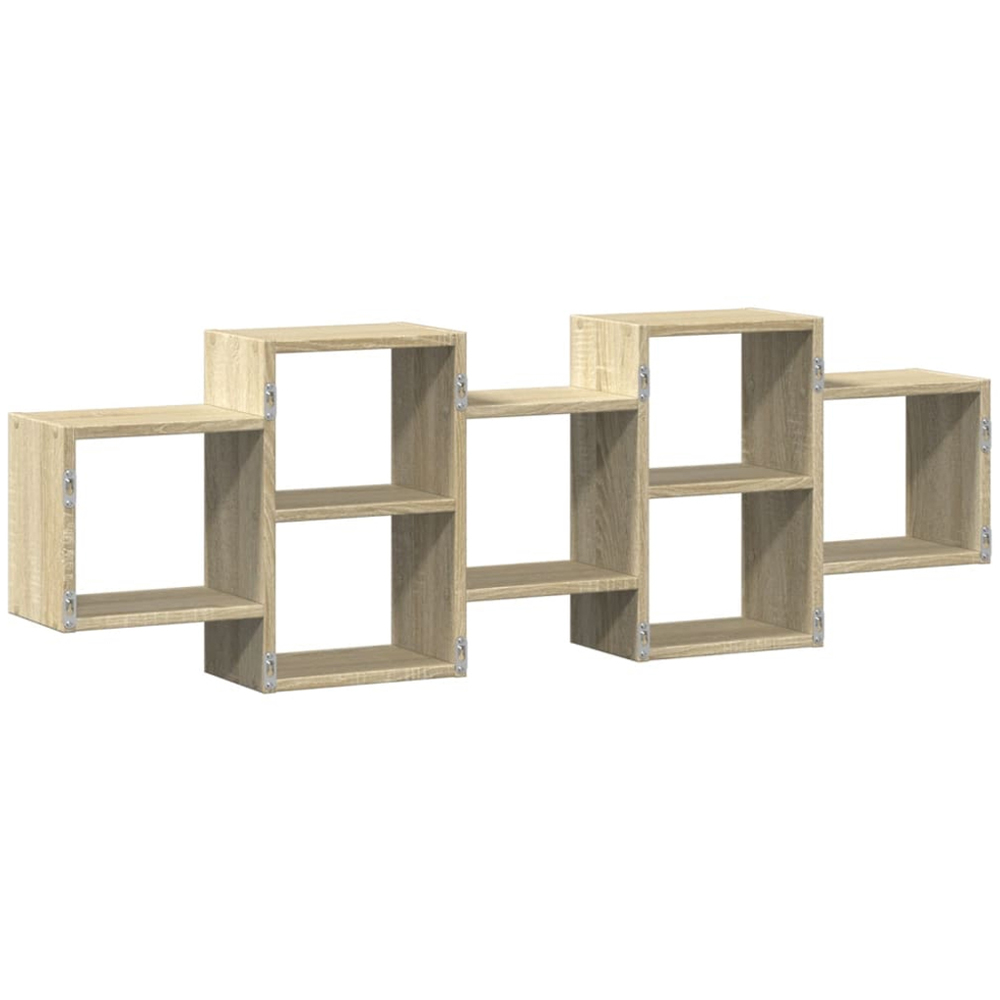 vidaXL 129 x 18 x 42cm Sonoma Oak Wall Shelf Image 5