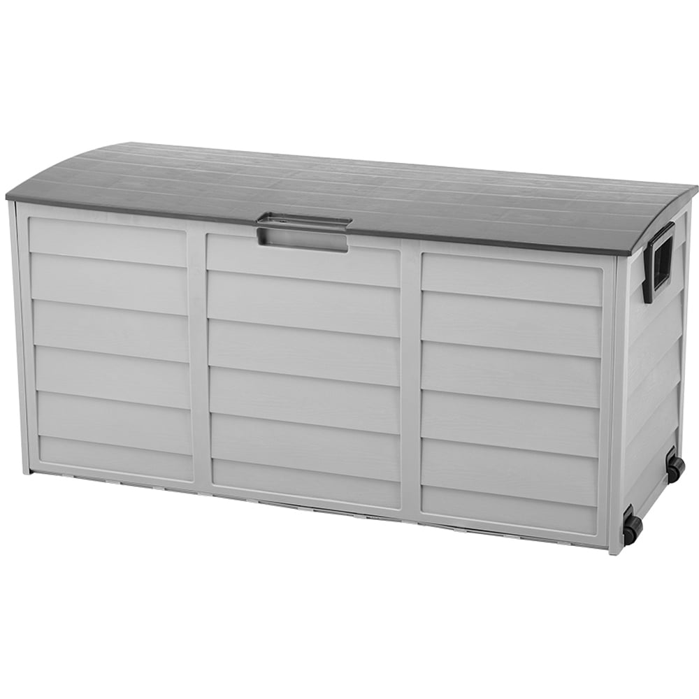 Living and Home 290L Grey Top Garden Storage Box Image 1
