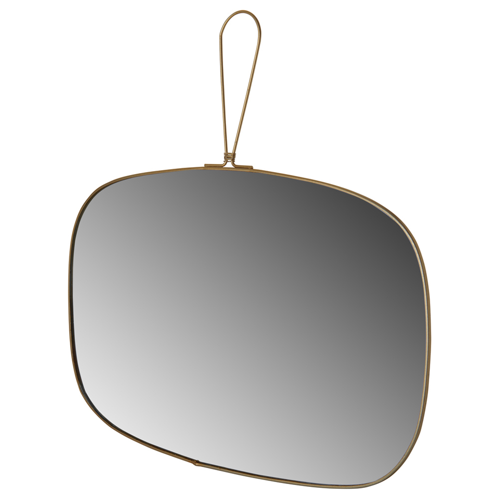 Wilko Gold Frame Hanging Loop Mirror Image 4