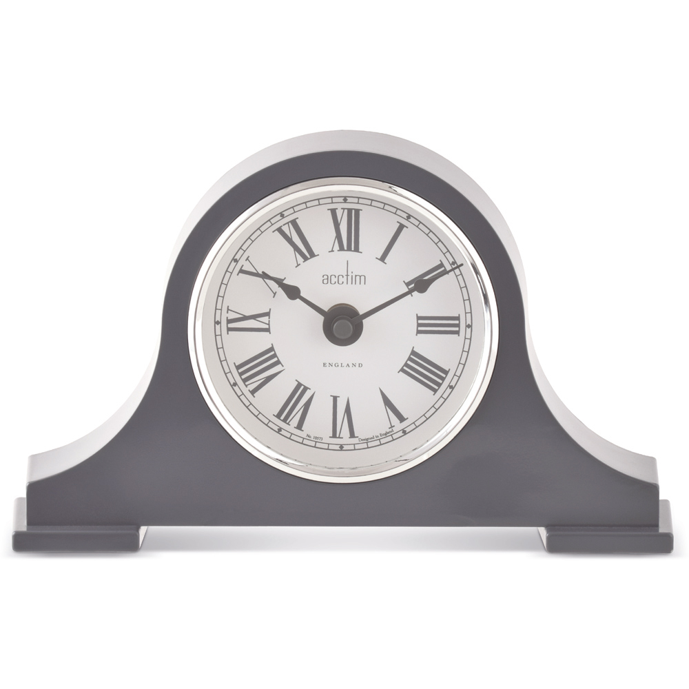 Acctim Harston Napoleon Aston Grey Mantel Clock Image 1