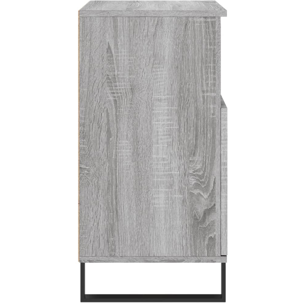 vidaXL 2 Door 2 Shelf Grey Sonoma Wooden Sideboard Image 5