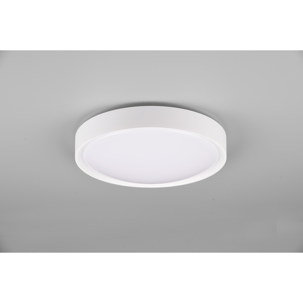 TRIO Clarimo White Matt and Cream White Integrated LED Ceiling Light Image 3