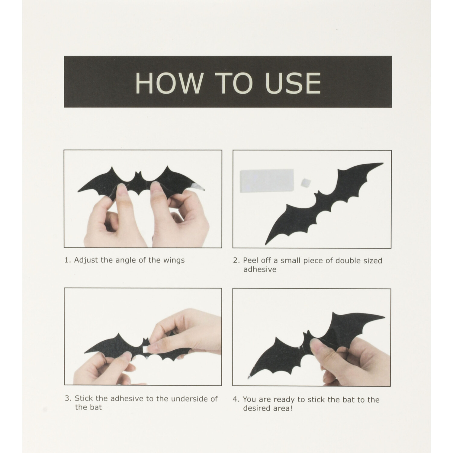Pack of 30 3D Halloween Wall Decorations Image 6