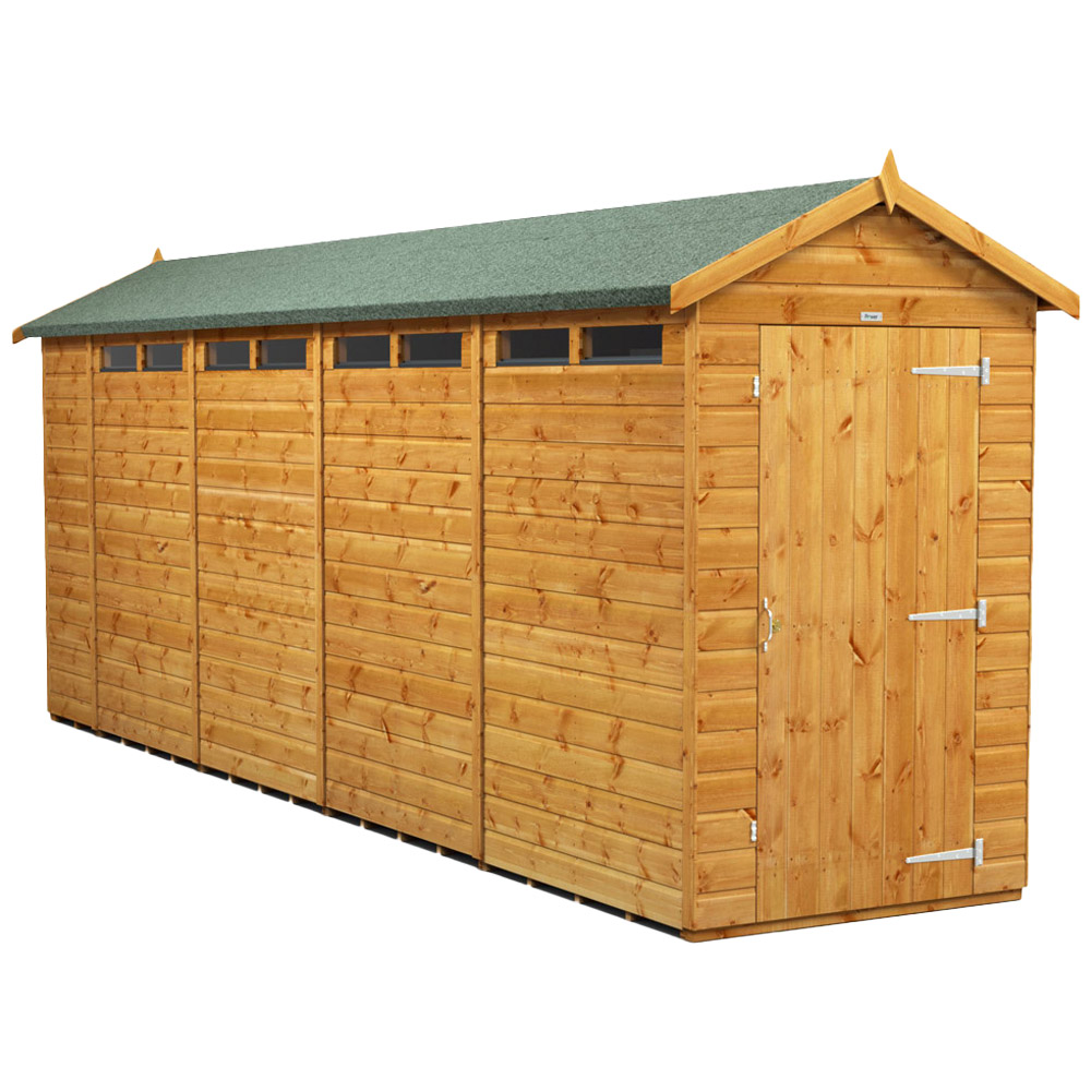 Power Sheds 18 x 4ft Apex Security Shed Image 1