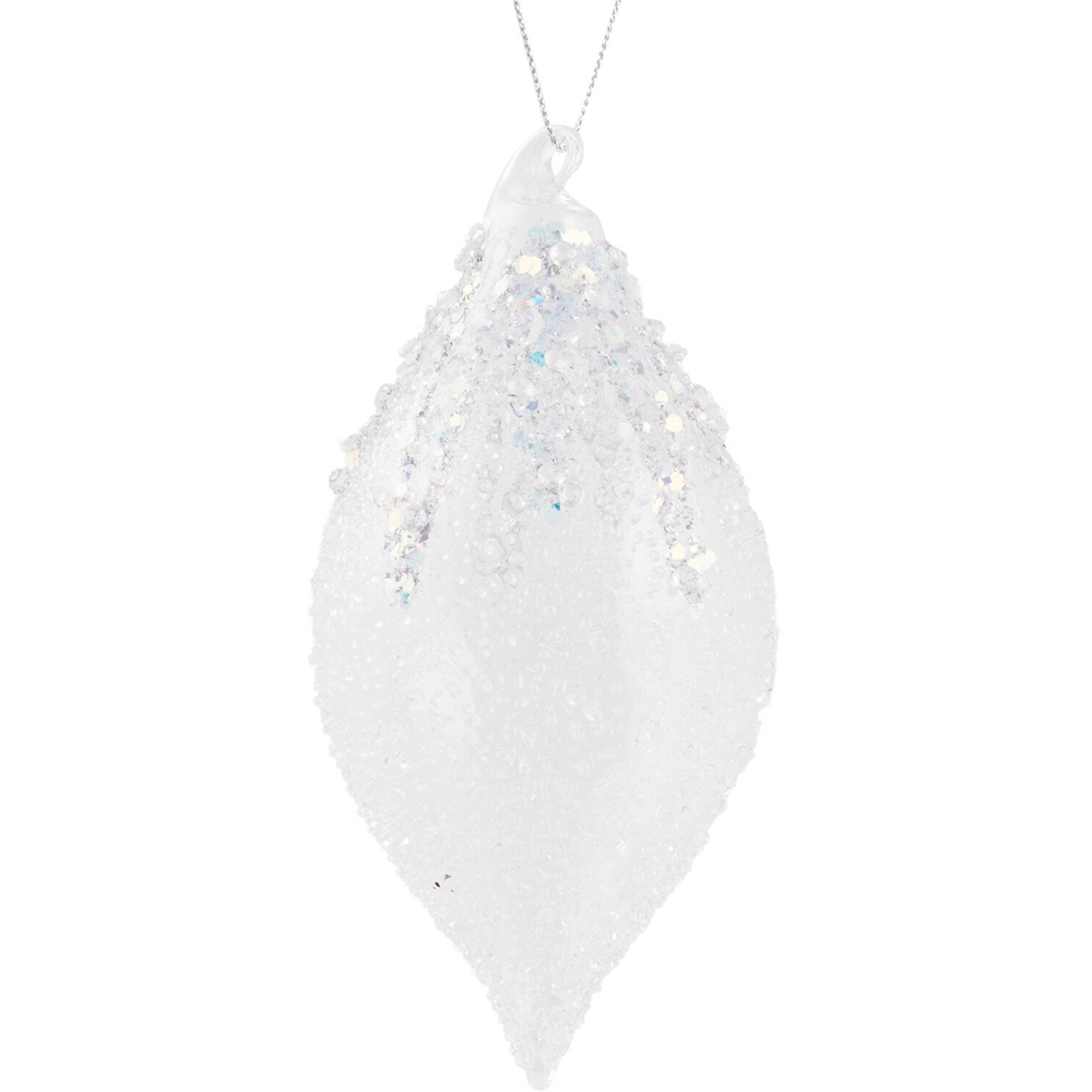 Iridescent Frosted Droplet - White Image 3