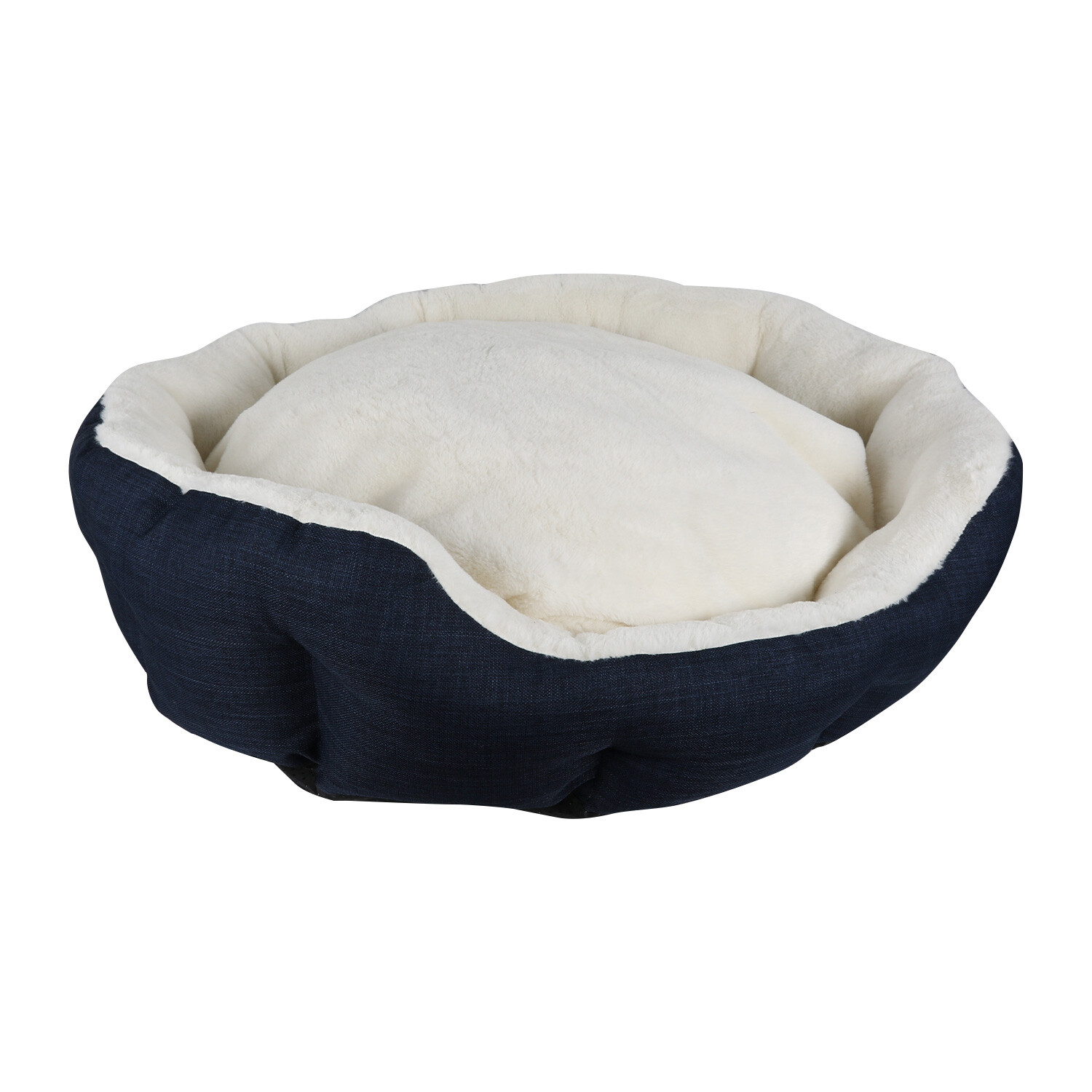 Clever Paws Luxury Large Navy Dog Bed Image 2