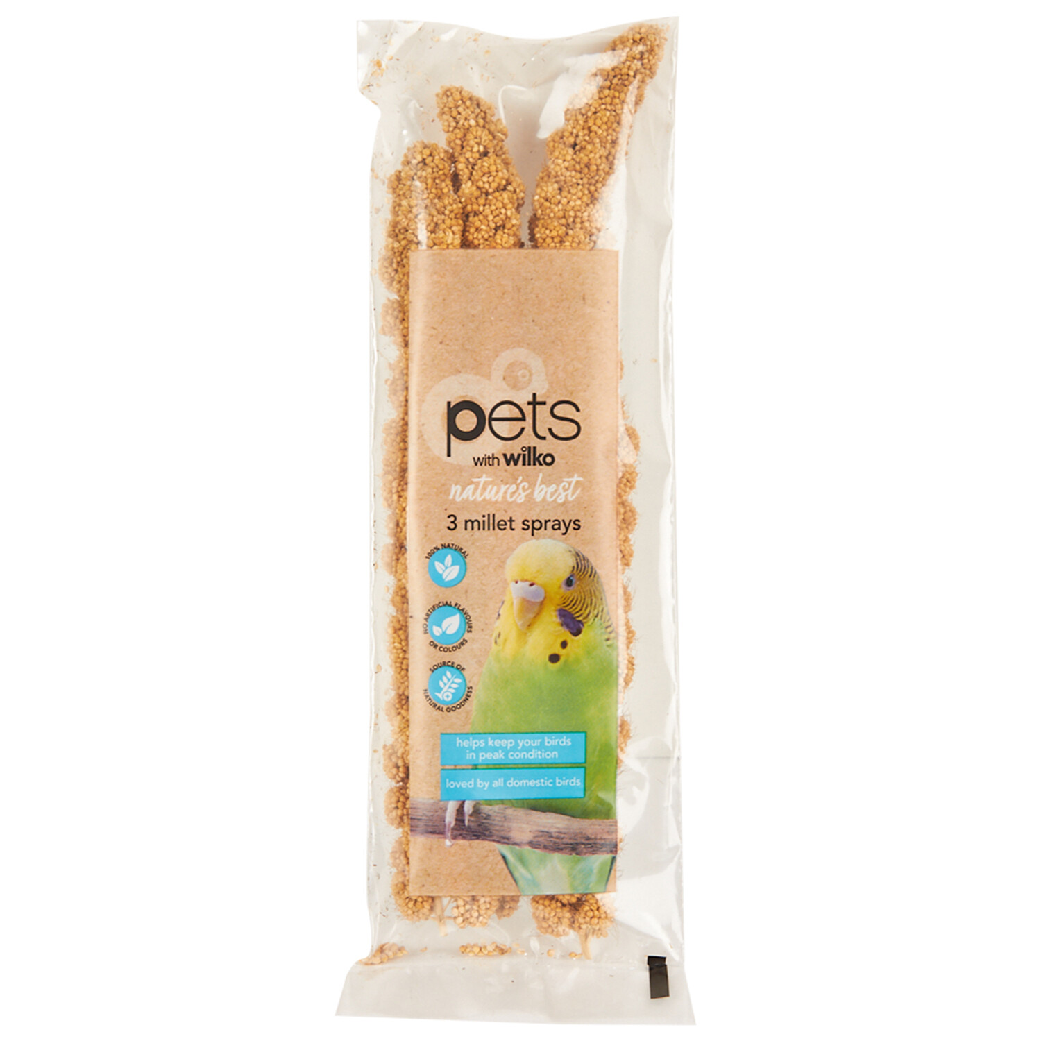 Pack of 3 Natures Best Millet Spray - Brown Image 1