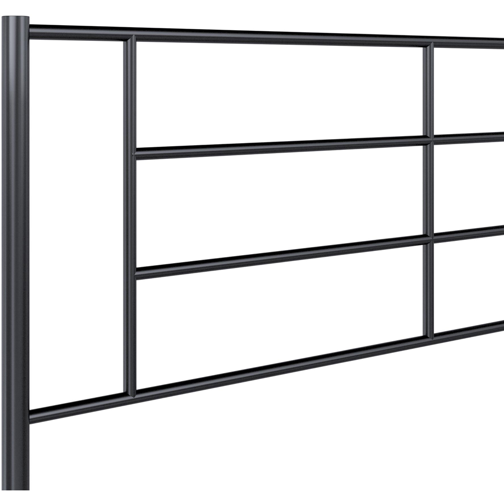 Dorel Jensen King Size Black Metal Bed Frame Image 6