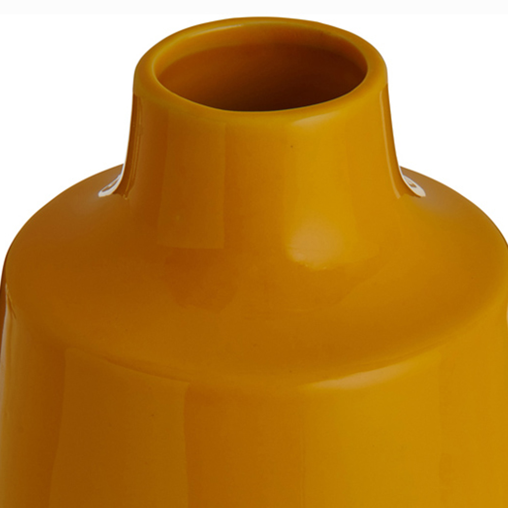 Wilko Yellow Curved Vase Image 5