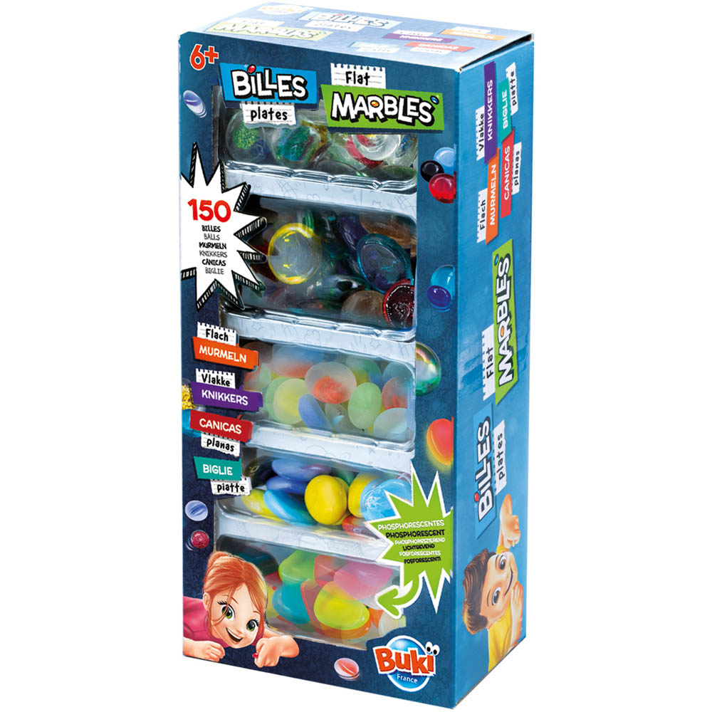 Robbie Toys Box of 150 Flat Marbles Image 3
