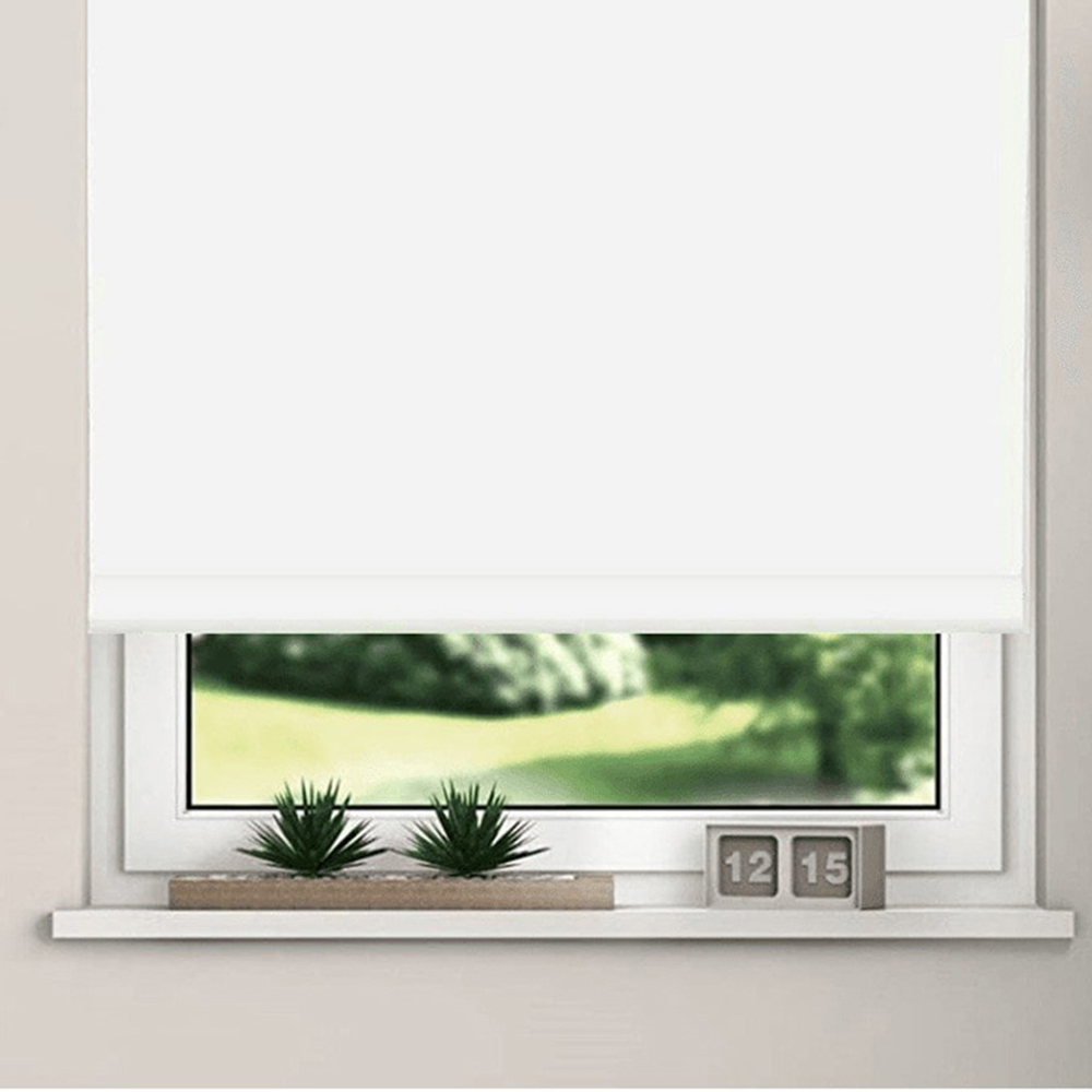 New Edge Blinds Blackout Roller Blinds White 85cm Image 3