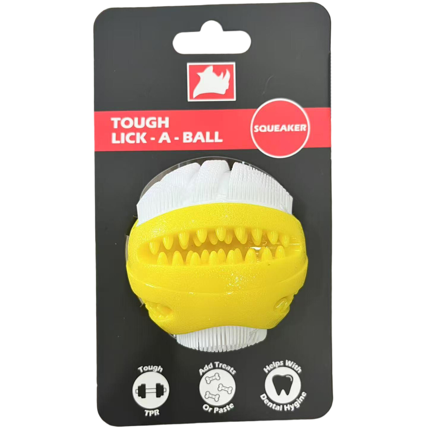 Lick A Ball Squeaky Dog Toy Image 3