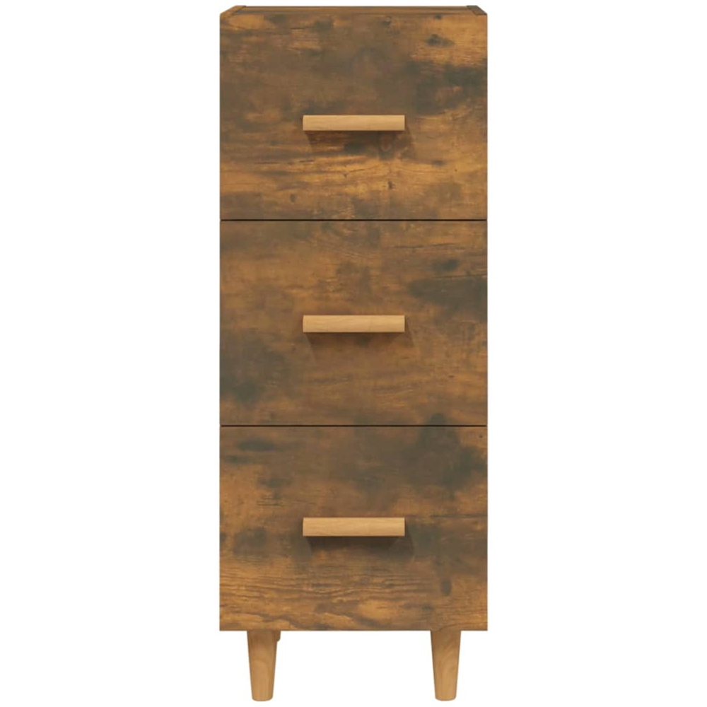 vidaXL 3 Drawer Smoked Oak Sideboard Image 5