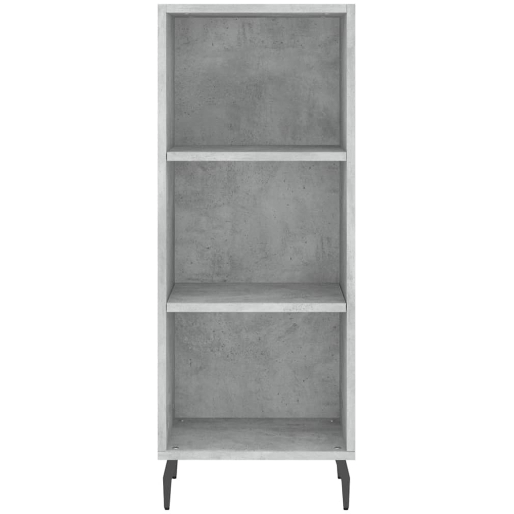 vidaXL Single Door 3 Shelf Concrete Grey Highboard Image 6