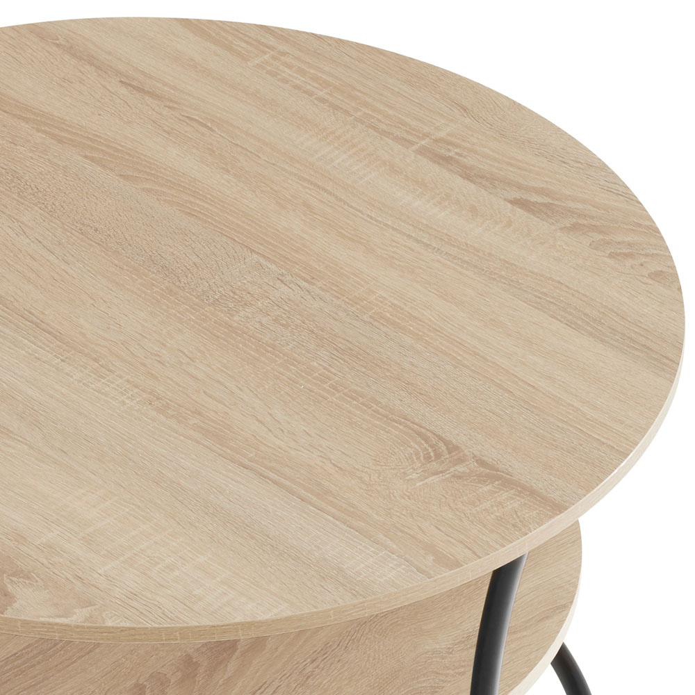 tectake Saint Louis Single Shelf Bedside Table Image 6
