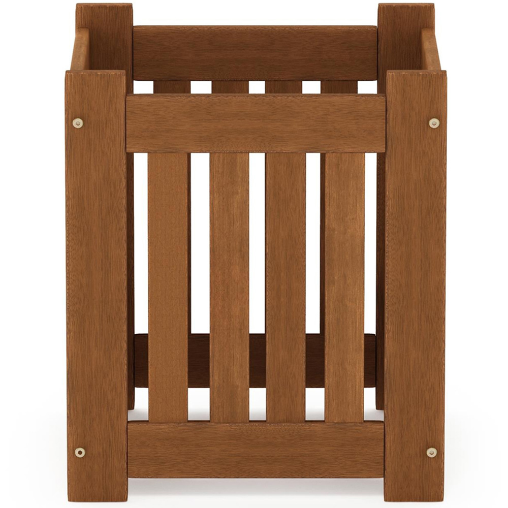 Walplus Teak Oil Hardwood Outdoor Planter Box 45 x 40cm Image 3