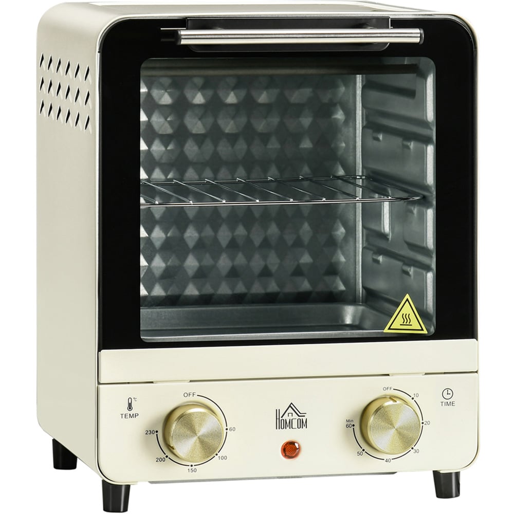 HOMCOM 800-153V70CW Cream 15L Mini Toaster Oven Image 1