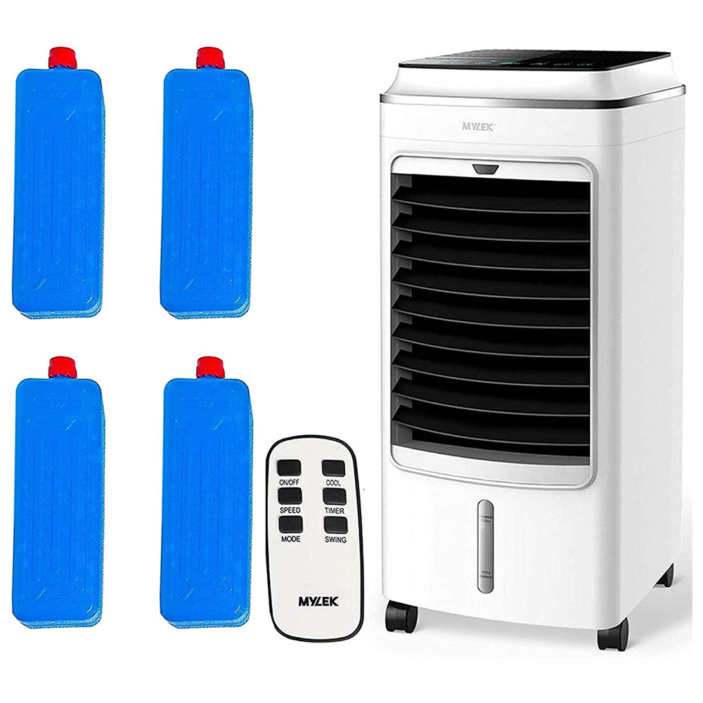 MYLEK White MY59875 Remote Control Portable Air Cooler 4L Image 7