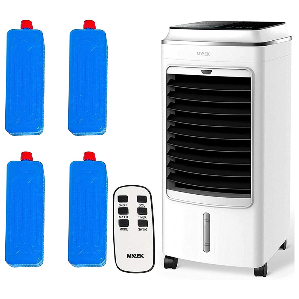 MYLEK White and Black Air Cooler with Remote 4L Image 7