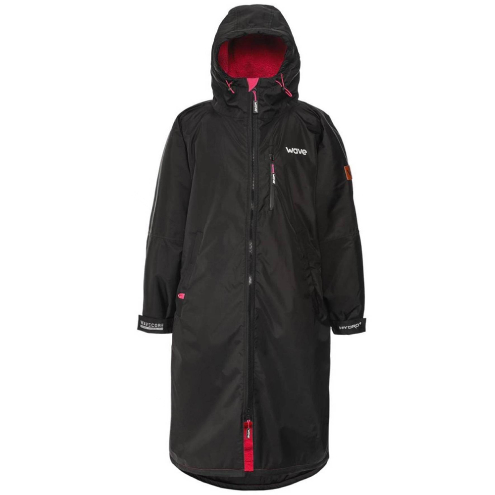 Wave Waterproof Black and Pink Fleece Lined Changing Robe Medium Image 1