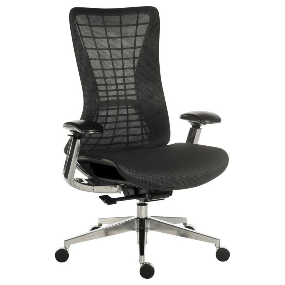 Teknik Quantum Black Mesh Swivel Ergonomic Office Chair Image 2