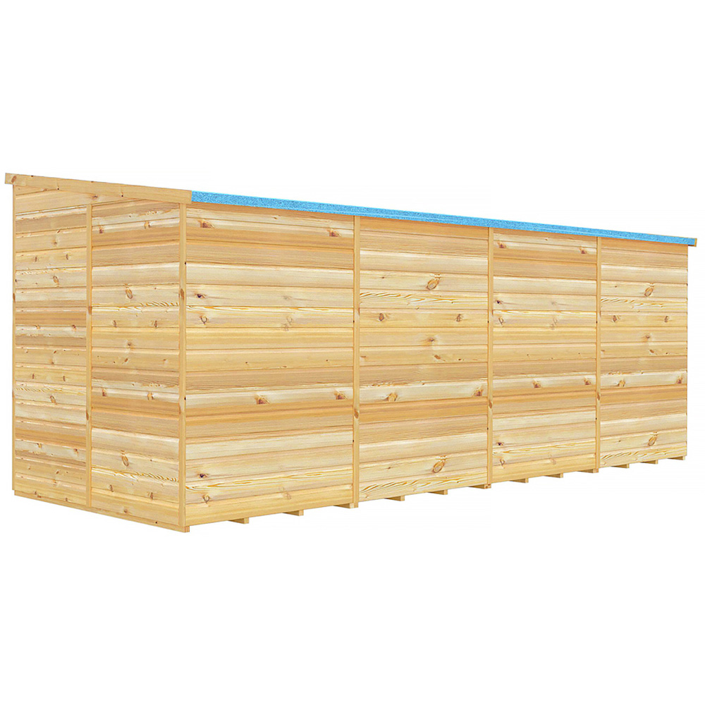 Shire 16 x 6ft Shiplap Pent Garden Shed Image 3